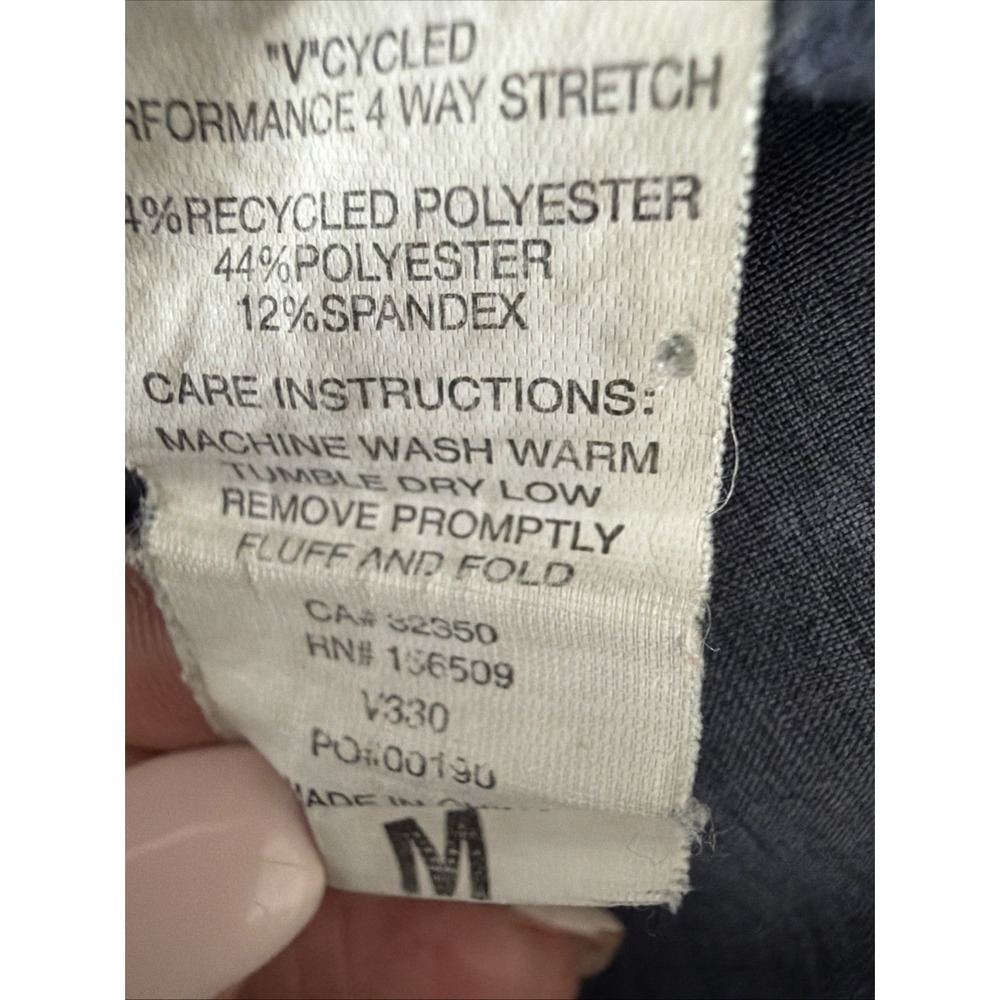 Vuori Azure Linen Texture Banks M Shorts Stretch Zip Pocket Training Running - Picture 6 of 6